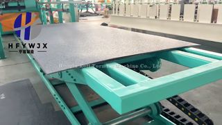 Linia produkcyjna urządzeń do poziomowania i paletyzacji