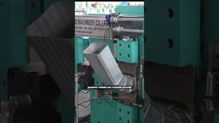 Downspout bending and reducing machine